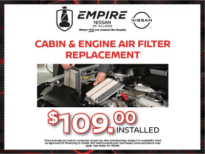 Cabin & Engine Air Filter Replacement