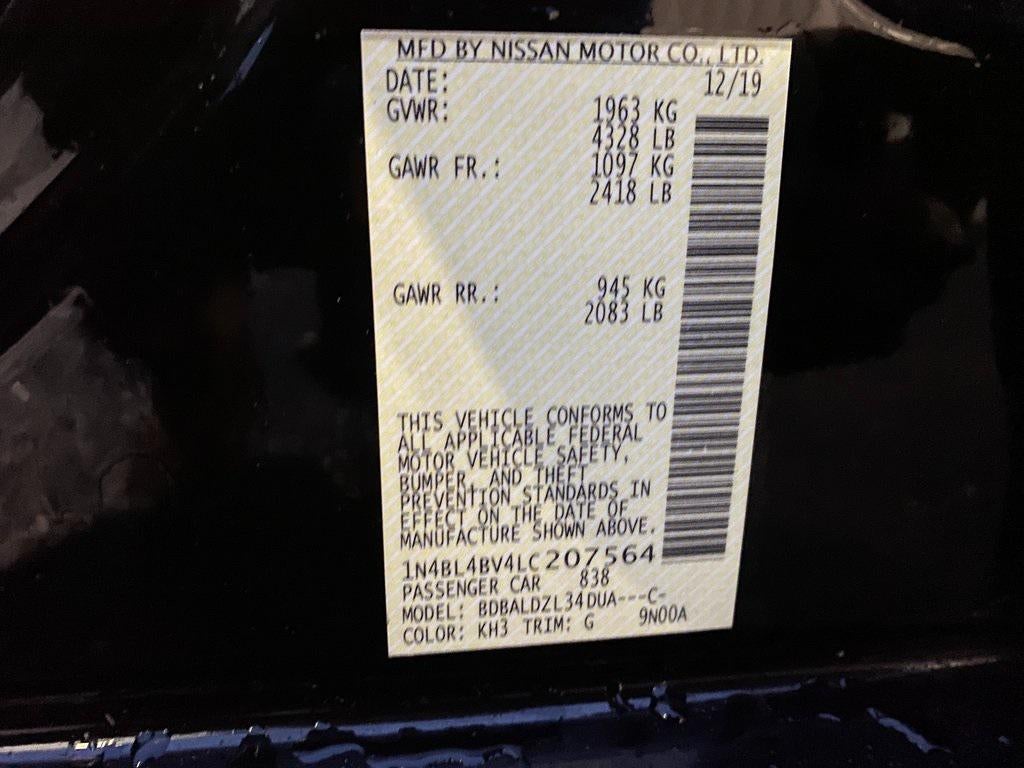 2020 Nissan Altima S FWD