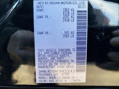 2024 Nissan Altima SR FWD