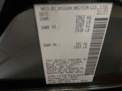 2024 Nissan Altima SR FWD