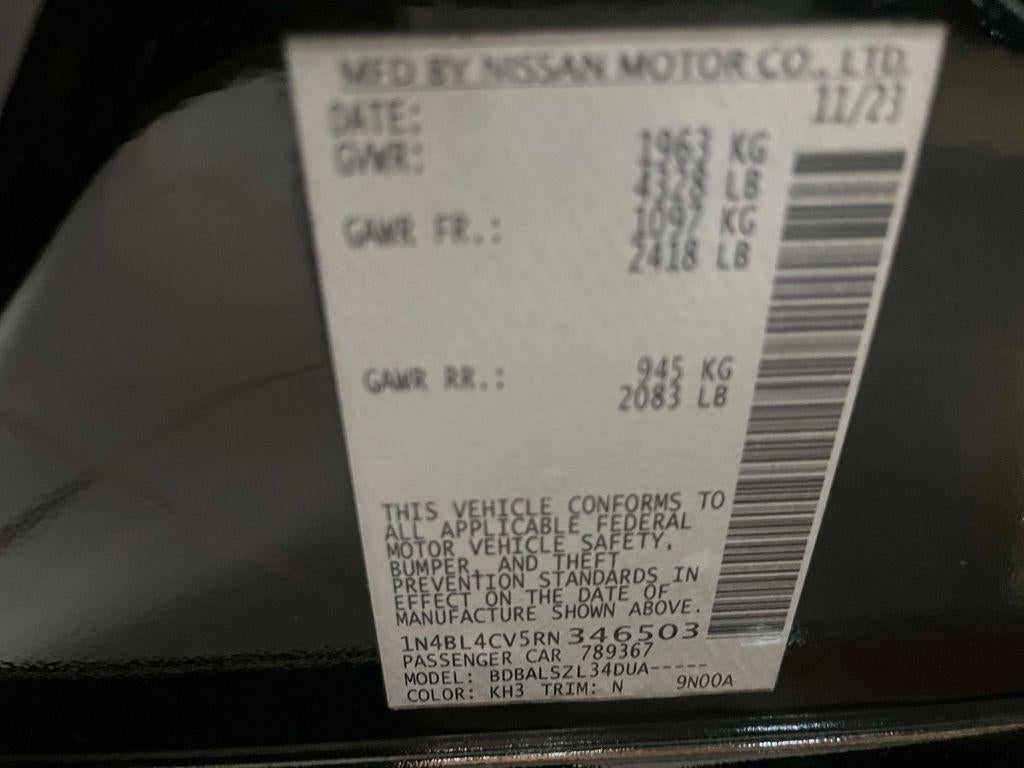 2024 Nissan Altima SR FWD