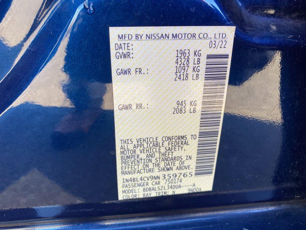 2022 Nissan Altima SR FWD