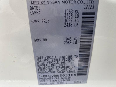 2024 Nissan Altima SR FWD