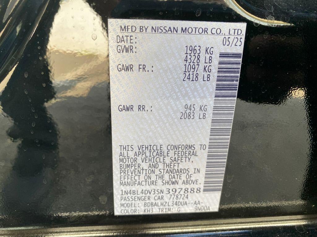 2025 Nissan Altima 2.5 SV