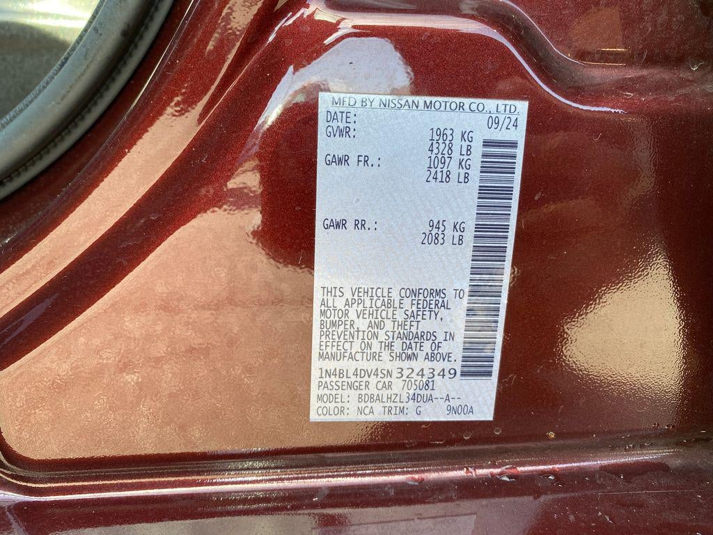 2025 Nissan Altima SV FWD
