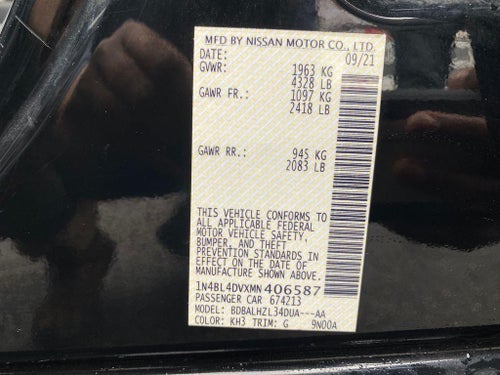 2021 Nissan Altima SV FWD