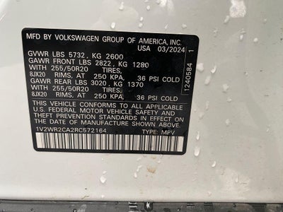 2024 Volkswagen Atlas 2.0T SE w/Technology