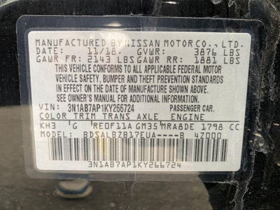 2019 Nissan Sentra S