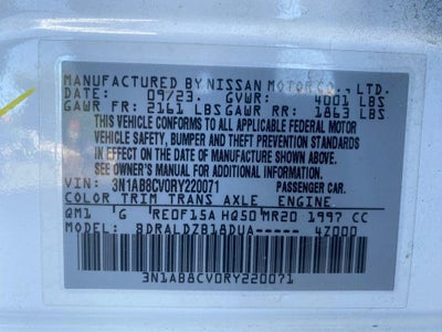 2024 Nissan Sentra SV Xtronic CVT