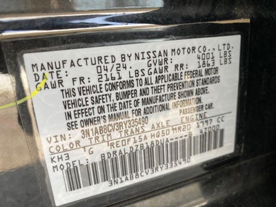 2024 Nissan Sentra SV Xtronic CVT