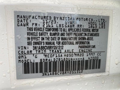 2024 Nissan Sentra SV Xtronic CVT