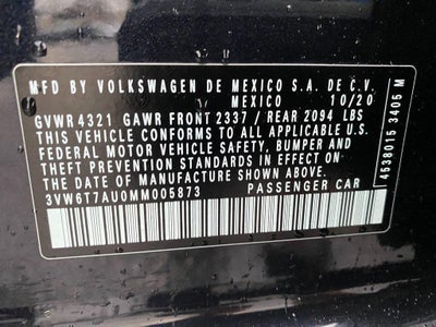 2021 Volkswagen Golf GTI 2.0T SE