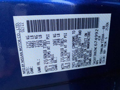 2022 Nissan Rogue SV