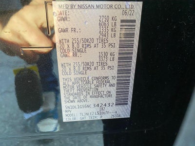 2022 INFINITI QX60 SENSORY AWD