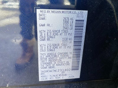 2022 Nissan Pathfinder S 4WD