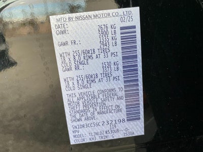 2025 Nissan Pathfinder SL 4WD