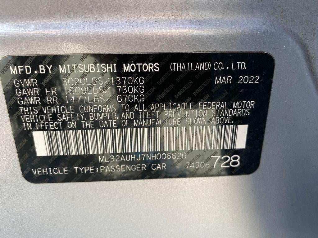 2022 Mitsubishi Mirage ES