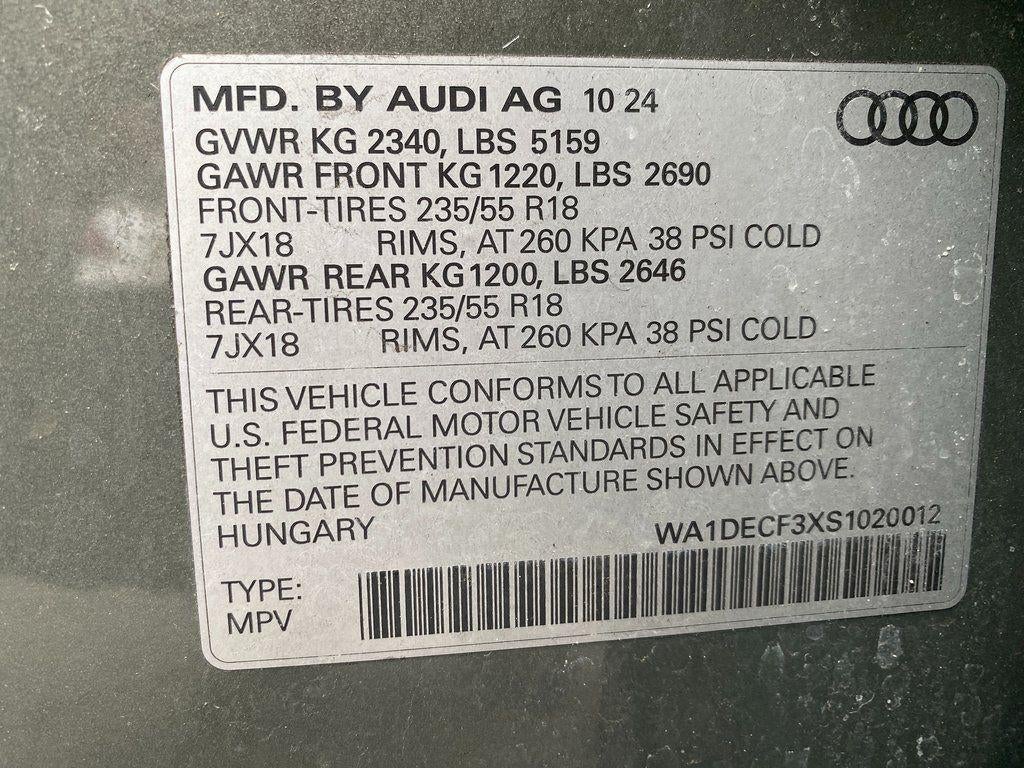 2025 Audi Q3 Premium 45 TFSI S line quattro Tiptronic