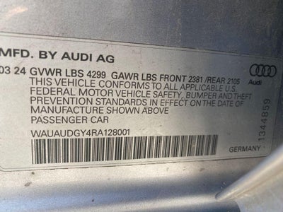 2024 Audi A3 Premium 40 TFSI Front-Wheel Drive S tronic