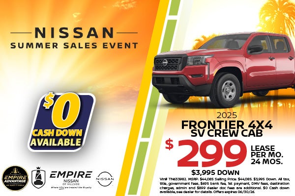 2025 Nissan Frontier 4x4 SV Crew Cab