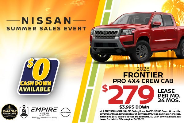 2026 Nissan Frontier Pro 4x4 Crew Cab