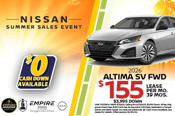 2026 Nissan Altima SV FWD