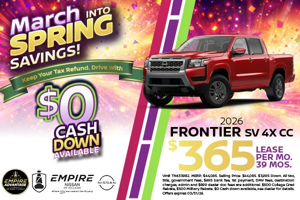 2026 Nissan Frontier SV 4X CC