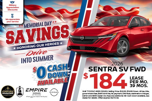 2026 Nissan Sentra SV FWD