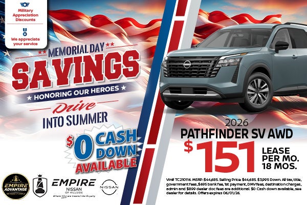 2026 Nissan Pathfinder SV AWD